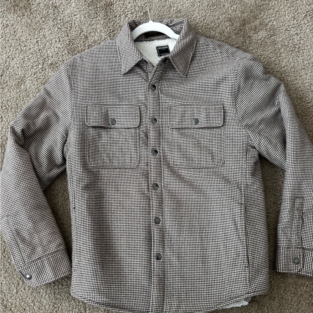 Todd Snyder Men's Houndstooth Sherpa Jacket